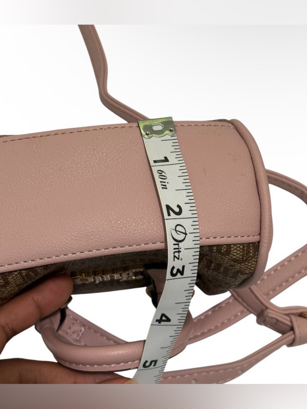Juicy Couture Brown and Pink Mini Crossbody Satchel - Picture 7 of 7